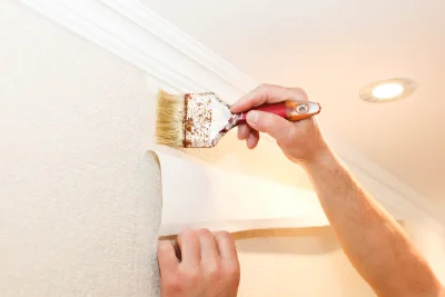 Pose de papier peint au Deschaux — revêtements muraux et toiles de verre